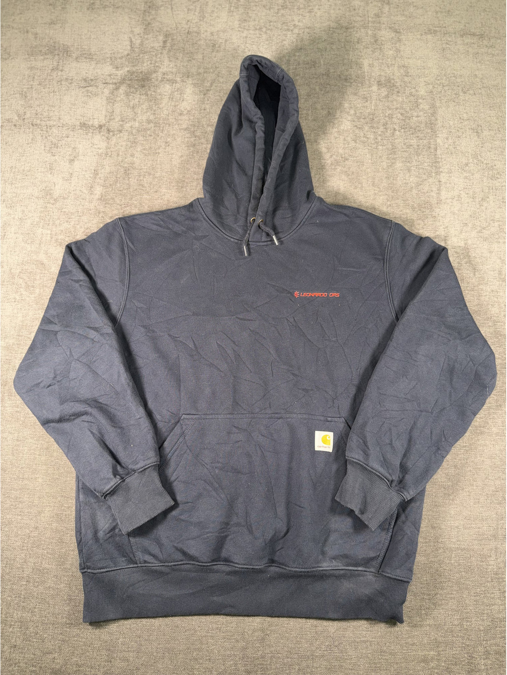 Carhartt Rain Defender Loose Fit Navy Hoodie Large